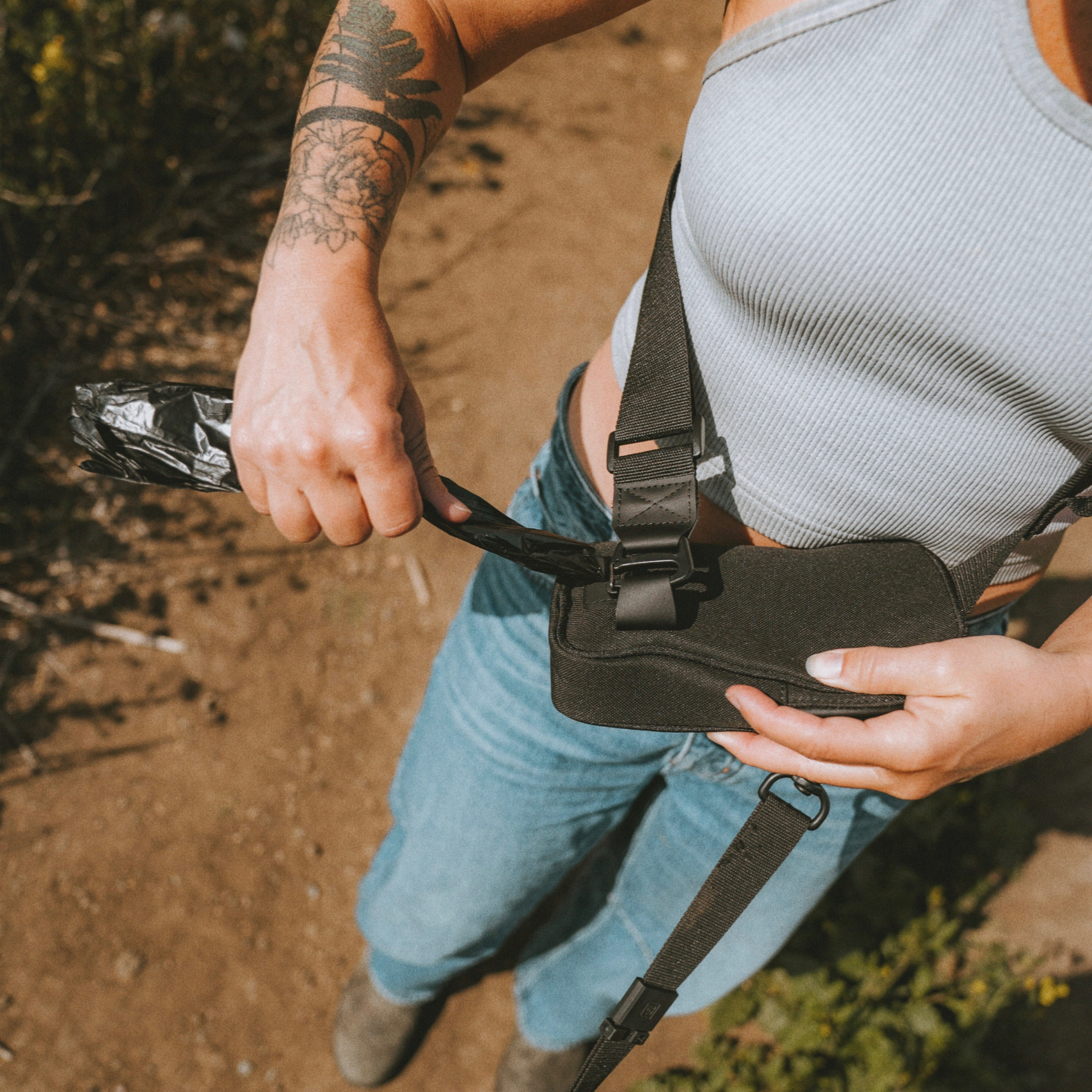 crossbody bag dog poop bags