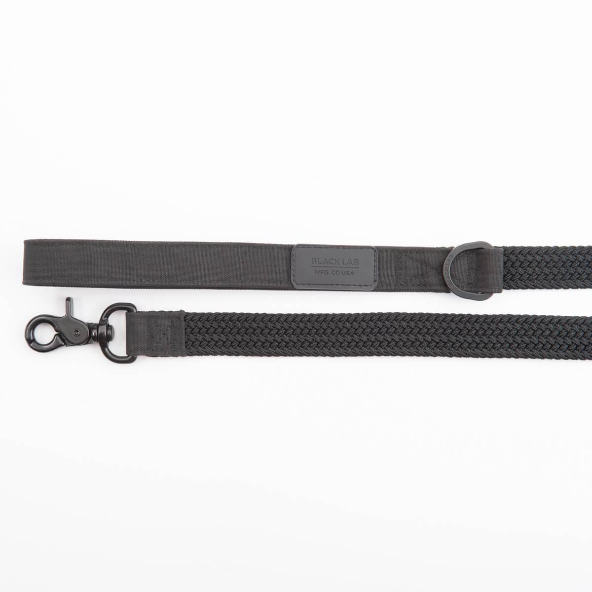Black Lab Brands woven bungee dog leash handle
