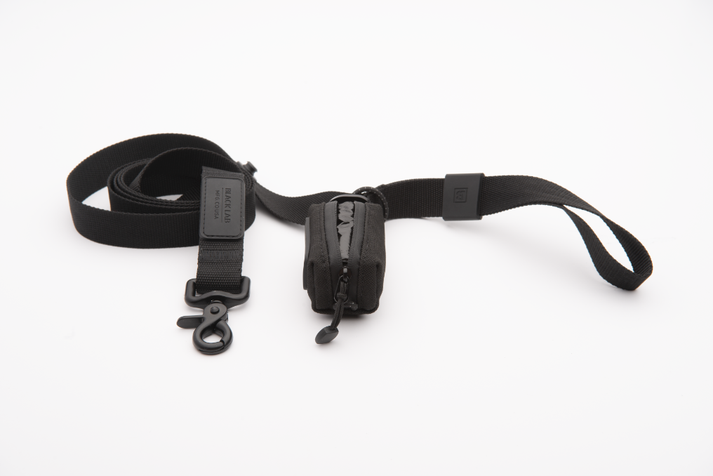 Black Lab Brands Dog Leash and Poop Bag Dispenser with bags