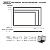 CHEW PROOF Metal Framed Crate Pad