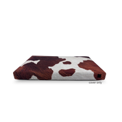 Cowhide print replaceable swappable easy to clean dog bed cover only