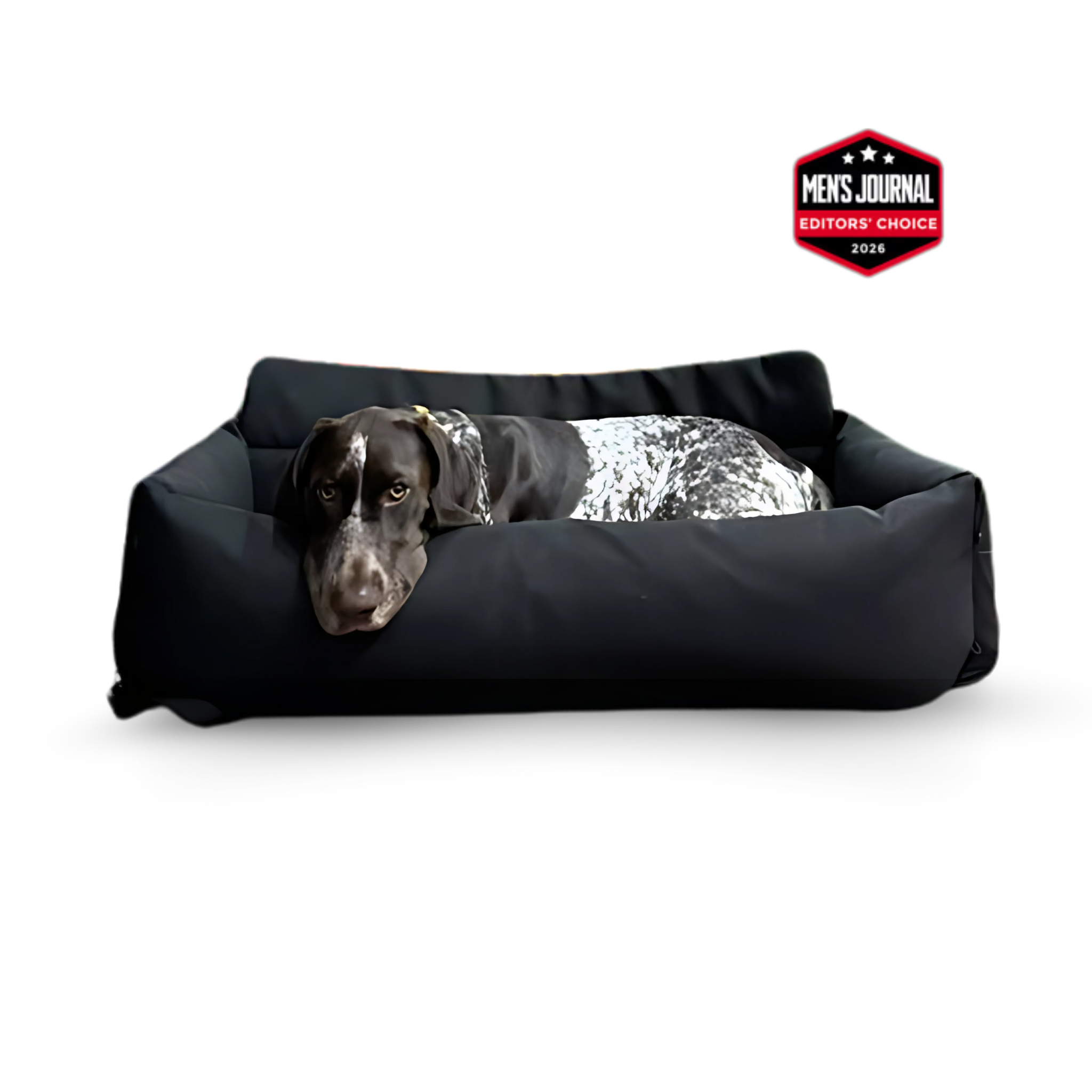 Venture Travel Car Dog bed being used by a dog