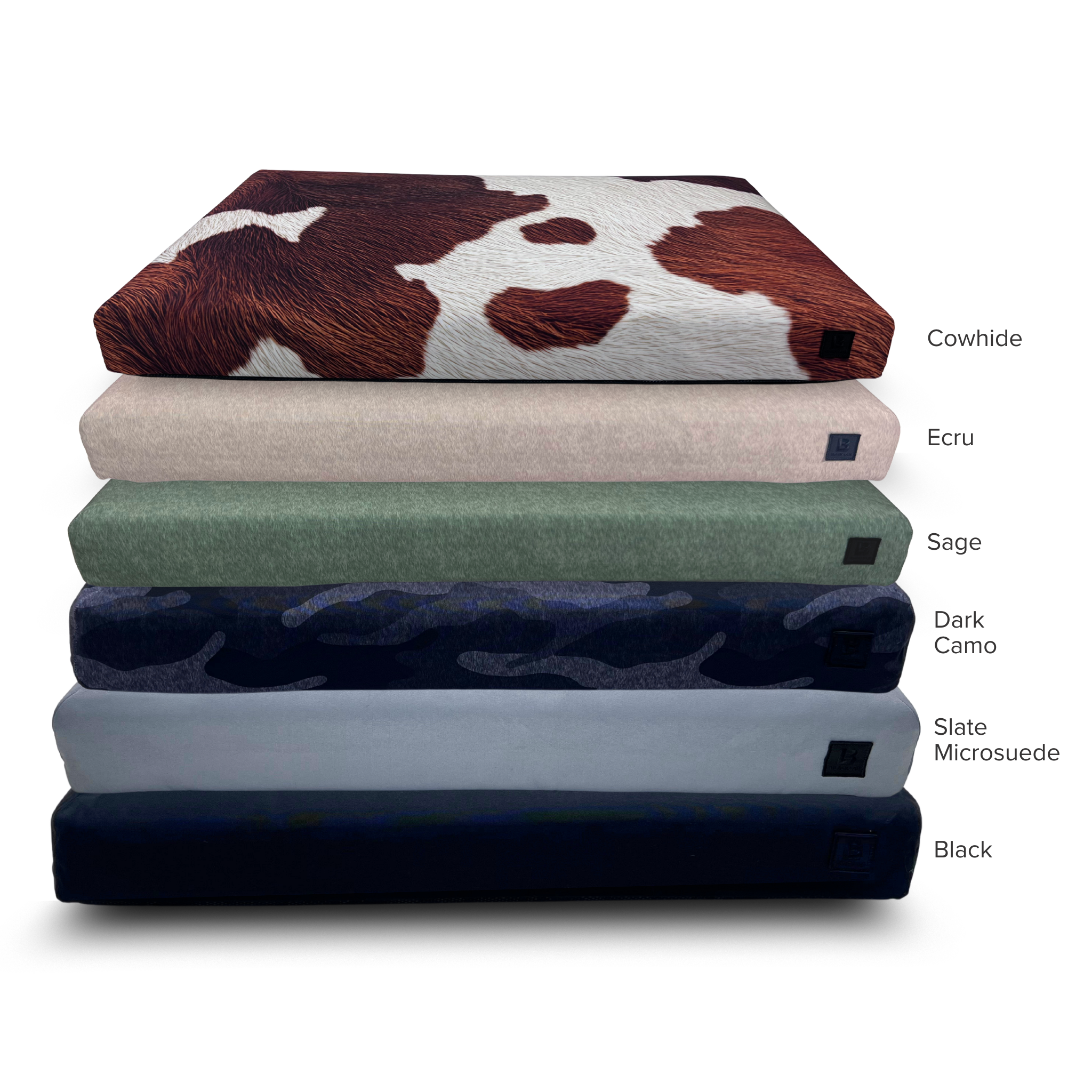 Build your dog bed waterproof fused core removable washable cover color options